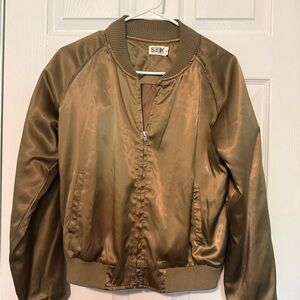Women's Olive Bomber Jacket